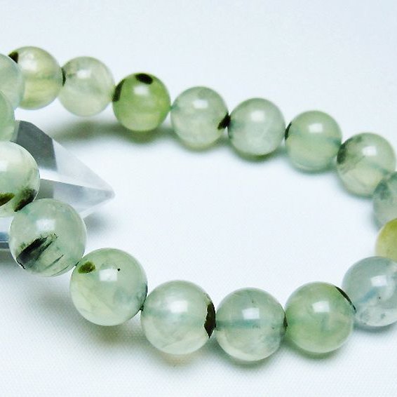 ルチル入り プレナイト ブレスレット 12mm [t228-4594]