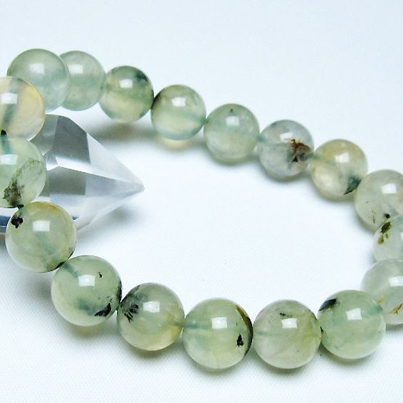 ルチル入り プレナイト ブレスレット 12mm [t228-4606]