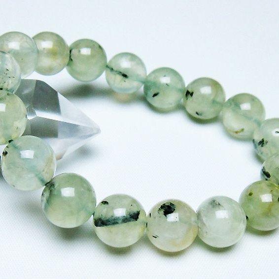 ルチル入り プレナイト ブレスレット 12mm [t228-4610]