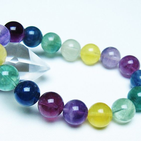 フローライト ブレスレット 12mm [t229-5361]