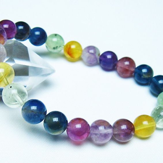 フローライト ブレスレット 9mm [t229-5437]