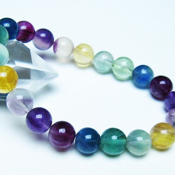 フローライト ブレスレット 9mm [t229-5453]