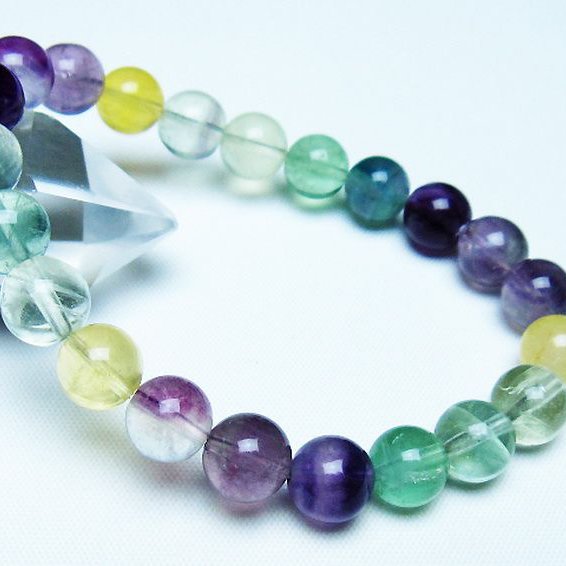 フローライト ブレスレット 9mm [t229-5458]