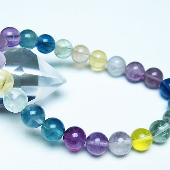 フローライト ブレスレット 8mm [t229-5471]