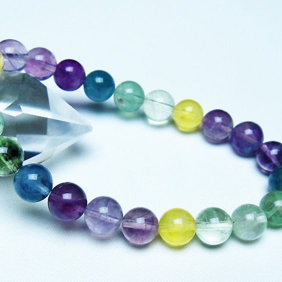 フローライト ブレスレット 8mm [t229-5481]