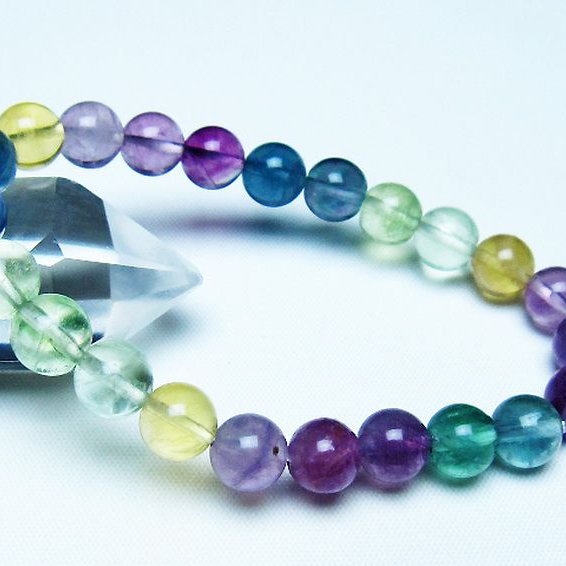 フローライト ブレスレット 8mm [t229-5484]