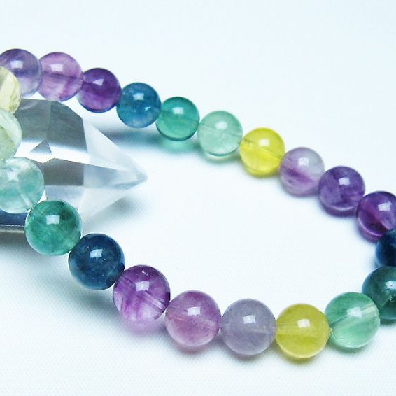 フローライト ブレスレット 8mm [t229-5493]