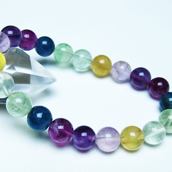 フローライト ブレスレット 9mm [t229-5506]