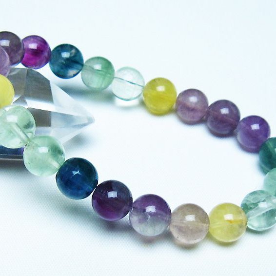 フローライト ブレスレット 9mm [t229-5508]