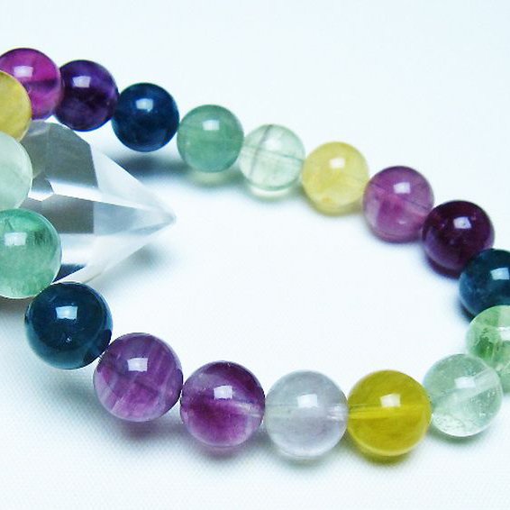 フローライト ブレスレット 10mm [t229-5522]