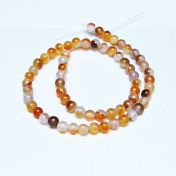 アゲート 一連 6mm ビーズ [t232-1295]