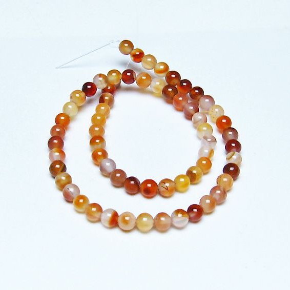 アゲート 一連 6mm ビーズ [t232-1359]