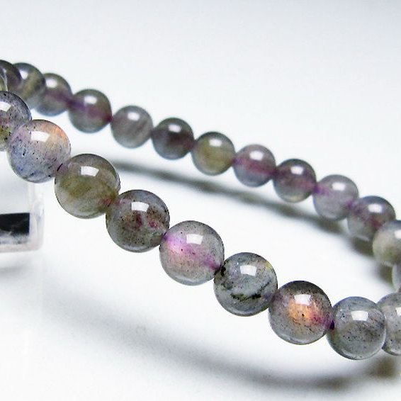 ピンクラブラドライトブレスレット8mm