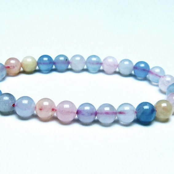 MIXベリル ブレスレット 緑柱石 7mm [T237-4063]