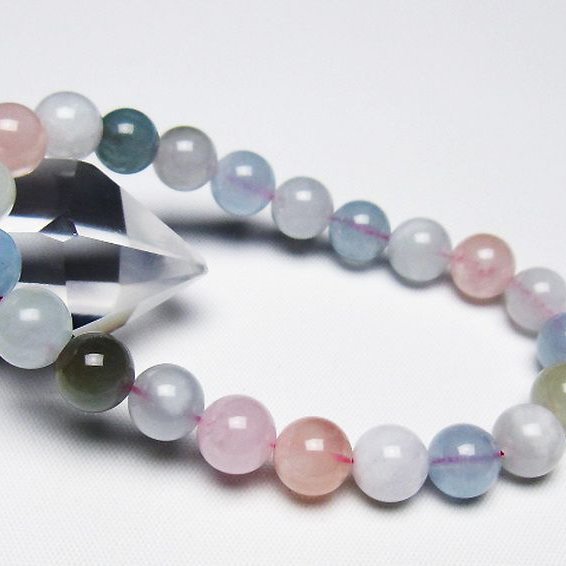 MIXベリル ブレスレット 緑柱石 8mm [T237-4541]