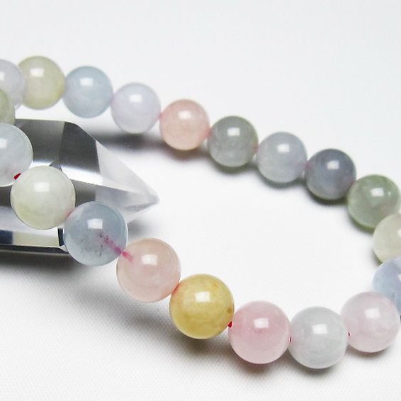 MIXベリル ブレスレット 緑柱石 10mm [t237-4555]