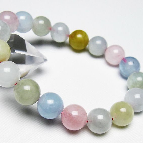 MIXベリル ブレスレット 緑柱石 11mm [T237-4563]