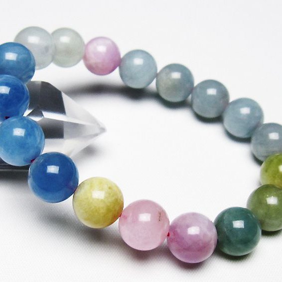 MIXベリル ブレスレット 緑柱石 11mm [T237-4615]