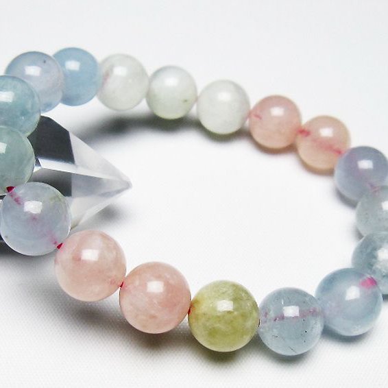 MIXベリル ブレスレット 緑柱石 11mm [T237-4617]