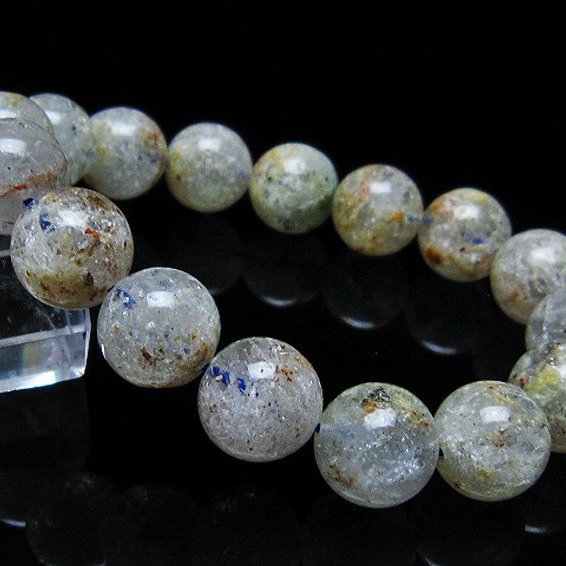 ホワイトガーデンファントムクォーツ ブレスレット 13mm [T239-2605]