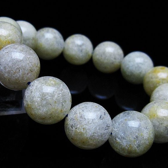 ホワイトガーデンファントムクォーツ ブレスレット 15mm [t239-3079]