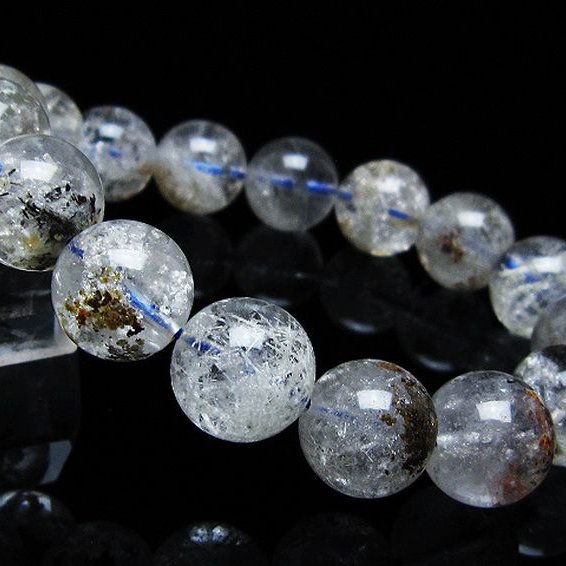 ホワイトガーデンファントムクォーツ ブレスレット 14mm [t239-3109]