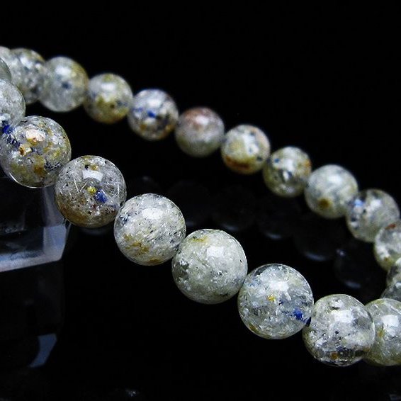 ホワイトガーデンファントムクォーツ ブレスレット 9mm [t239-3157]