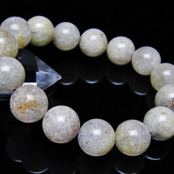 ホワイトガーデンファントムクォーツ ブレスレット 14mm [T239-3209]