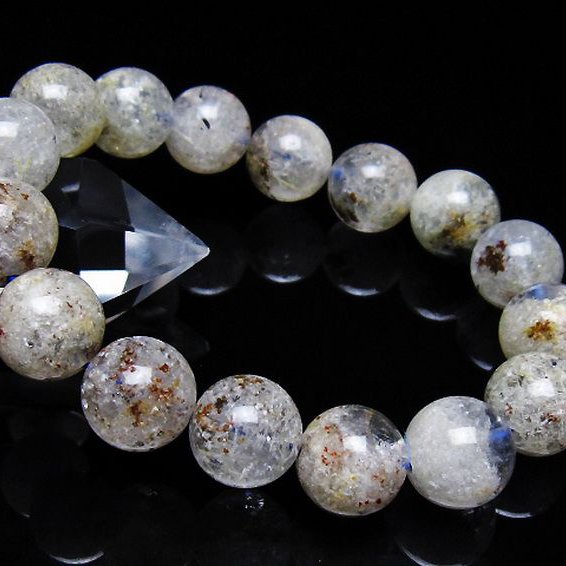 ホワイトガーデンファントムクォーツ ブレスレット 13mm [T239-3233]