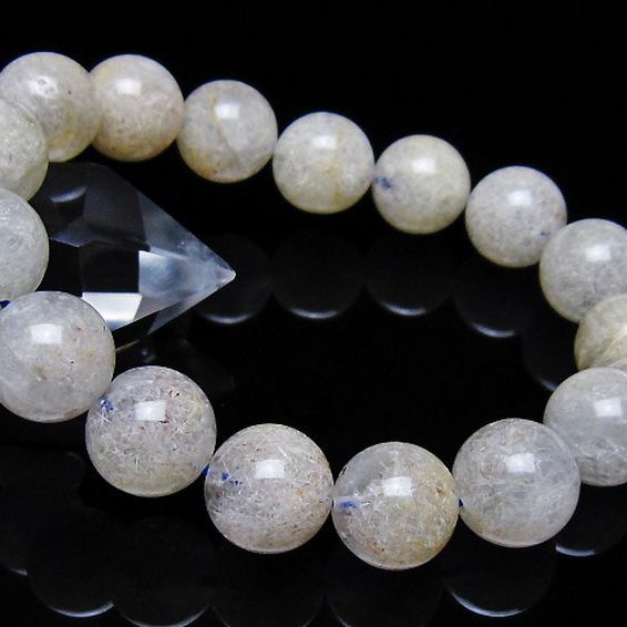 ホワイトガーデンファントムクォーツ ブレスレット 13mm [T239-3256]