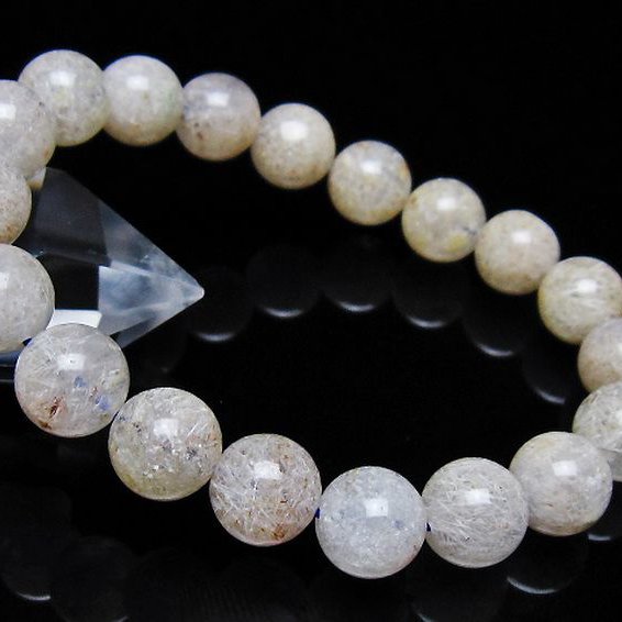 ホワイトガーデンファントムクォーツ ブレスレット 10mm [T239-3264]