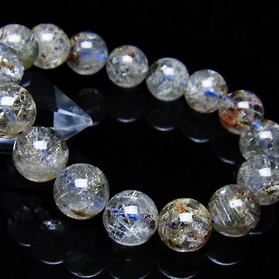 ホワイトガーデンファントムクォーツ ブレスレット 13mm [t239-3404]