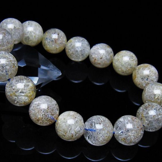 ホワイトガーデンファントムクォーツ ブレスレット 13mm [t239-3427]