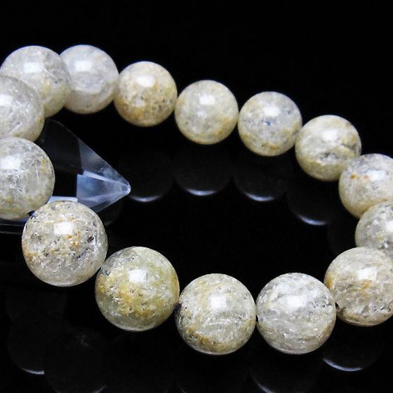 ホワイトガーデンファントムクォーツ ブレスレット 14mm [t239-3520]