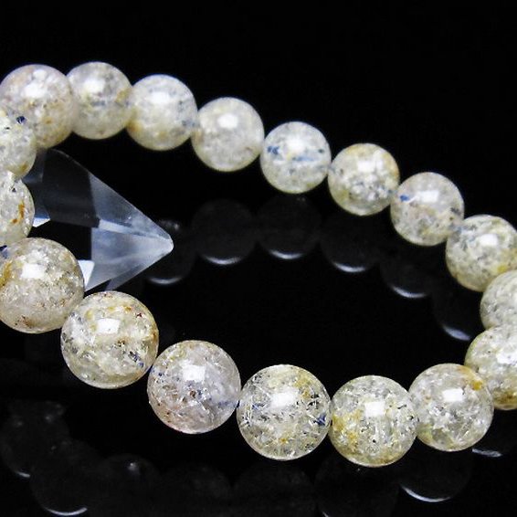 ホワイトガーデンファントムクォーツ ブレスレット 11mm [t239-3582]