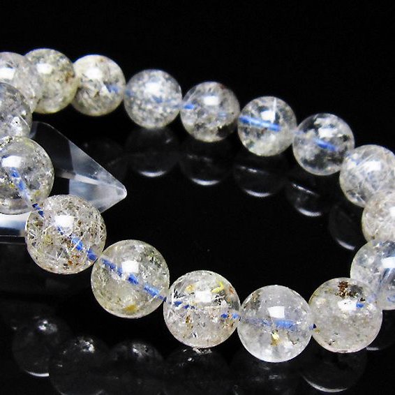 ホワイトガーデンファントムクォーツ ブレスレット 13mm [t239-3618]