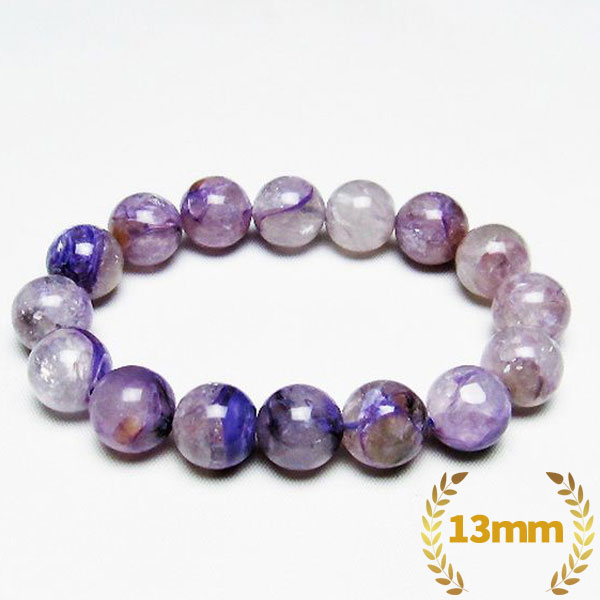 チャロアイト ブレスレット 13mm/カラーセラピー（パープル）/[T24-8691]