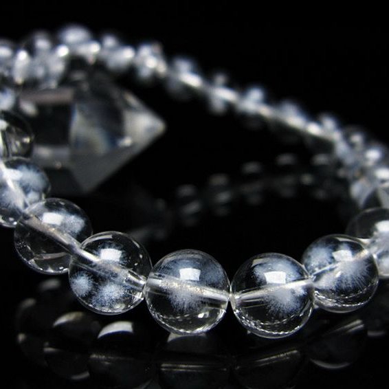 ホワイトスタークォーツ  ブレスレット 8mm [T241-2314]