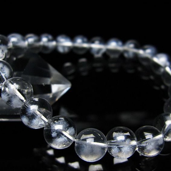 ホワイトスタークォーツ ブレスレット 8mm [T241-2317]