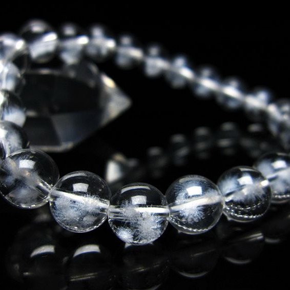 ホワイトスタークォーツ ブレスレット 8mm [T241-2328]