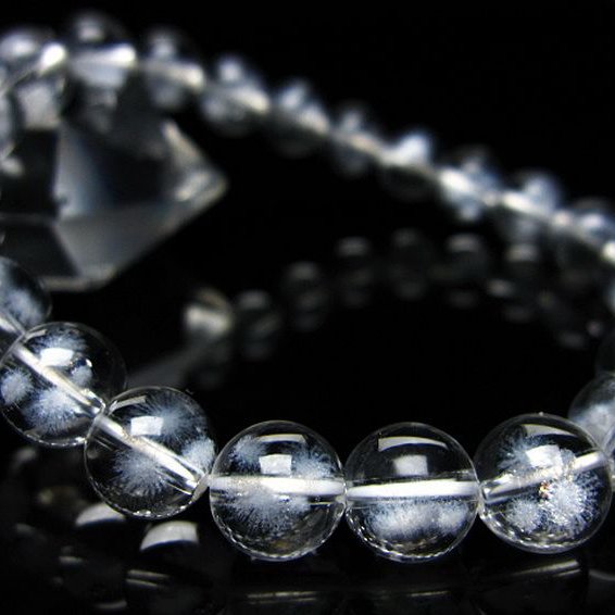 ホワイトスタークォーツ ブレスレット 8mm [T241-2339]