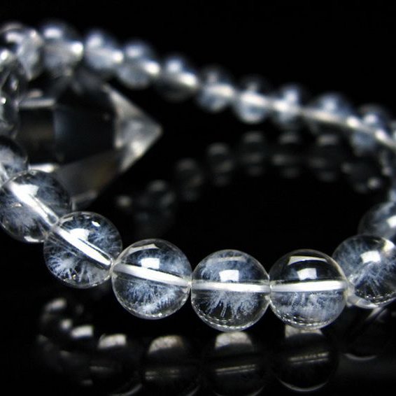 ホワイトスタークォーツ ブレスレット 8mm [T241-2364]