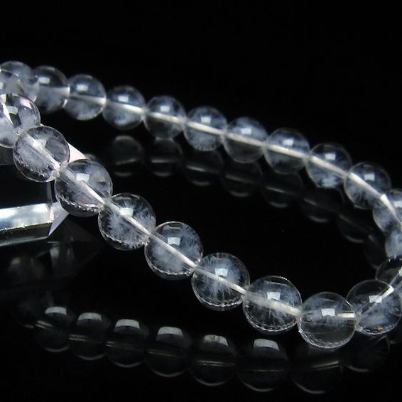 ホワイトスタークォーツ ブレスレット 8mm [t241-2499]