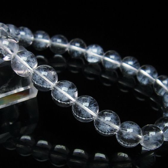 ホワイトスタークォーツ ブレスレット 8mm [t241-2508]