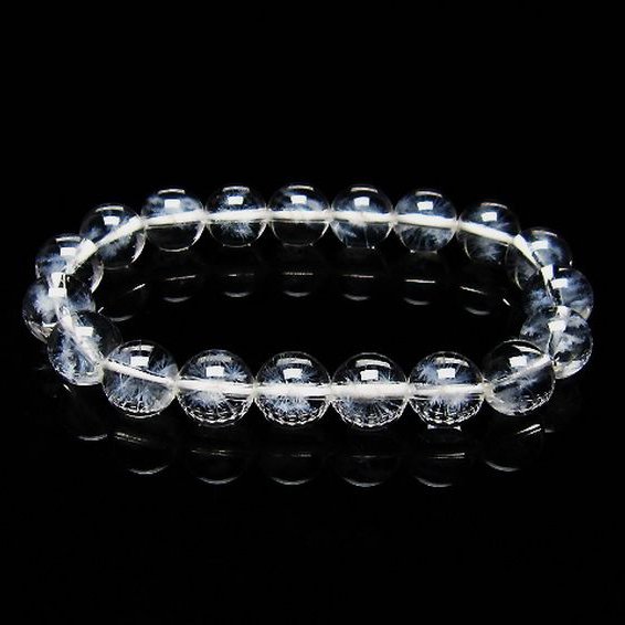 ホワイトスタークォーツ  ブレスレット 10mm [T241-2587]
