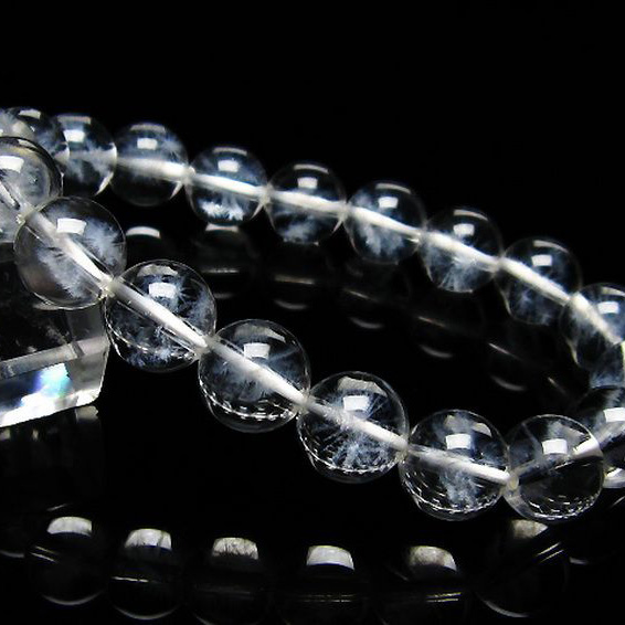 ホワイトスタークォーツ  ブレスレット 10mm [T241-2686]