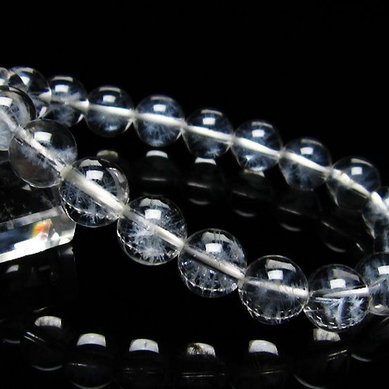 ホワイトスタークォーツ  ブレスレット 10mm [T241-2688]