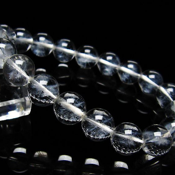 ホワイトスタークォーツ  ブレスレット 10mm [T241-2696]