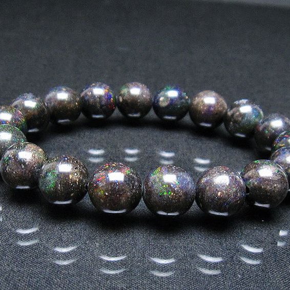 ブラックオパール ブレスレット 11mm [T249-4536]