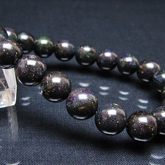 ブラックオパール ブレスレット 10mm [T249-4599]